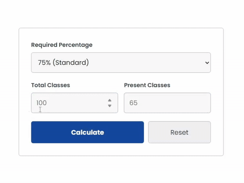 4-step guide on how to use the attendance percentage calculator 4-step guide on how to use the attendance percentage calculator